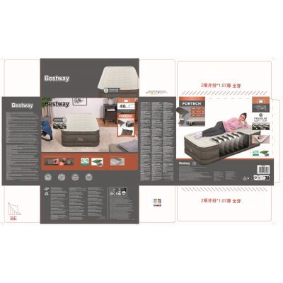 23. Bestway 69048 / 23 Air Mattress Single Mattress Gray, White Unisex