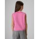 2. Girls' sleeveless T-shirt with print 4F 4FJRSS26TSLEF328-54S
