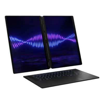 8. ASUS ROG Zephyrus Duo 16 GX651AX-U9322X Ultra 9 386H 2x16.0"3K Touch OLED 120Hz 1100nits AG 32GB LPDDR5X SSD2TB GeForce RTX 5090 24GB Cam1080p + IR 90WHrs W11Pro Aluminum Stellar Gray
