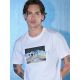 6. Men's regular printed T-shirt 4F 4FRSS26TTSHM3658-10S