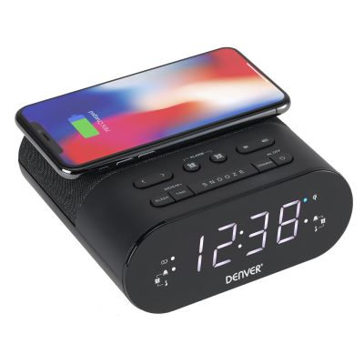 3. Denver CRQ-107 Alarm Clock Digital Alarm Clock Black