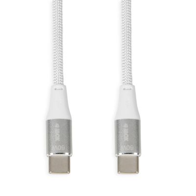 I-BOX USB TYPE-C CABLE 60W 1M PD/QC WHITE