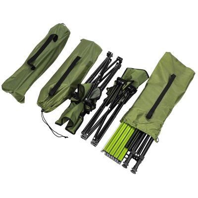 4. 5-IN-1 TRAVEL SET TABLE AND 4 CHAIRS GREEN