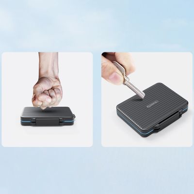 10. Black Memory Card Case for 2.5" SSD, 2.5" HDD, M.2 SSD, SD Card, Micro SD Card, CompactFlash Card and Card Readers