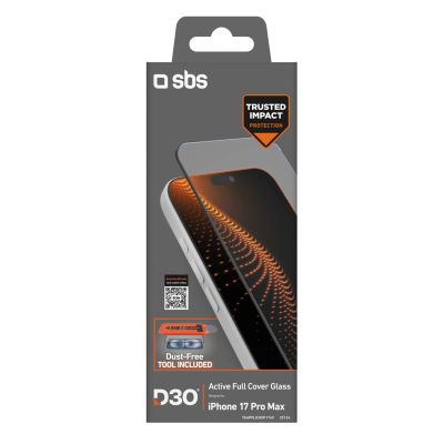 2. SBS protective glass with D3O technology set with applicator for iPhone 17 Pro Max