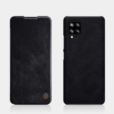 7. Nillkin Qin leather holster case for Samsung Galaxy A42 5G black