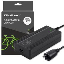 Qoltec Fast Charger for Electric Bike Scooter 36V | 42V | 4A | Bosch Plug + Power Cable