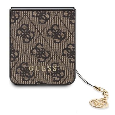 5. Guess 4G Charms Collection case for Samsung Galaxy Z Flip 5 - brown