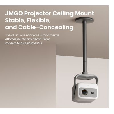 3. JmGO Ceiling Mount Projector Mounting Bracket Ceiling Gray