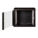 4. Digitus Unique 19" 9U rackmount network cabinet, 600x450, glass door, black, undivided, assembled, 100kg