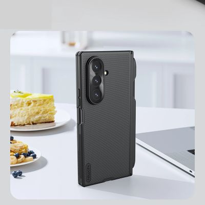 19. Nillkin Super Frosted Shield Fold Magnetic Case for Samsung Galaxy Z Fold 7 Compatible with MagSafe - Black