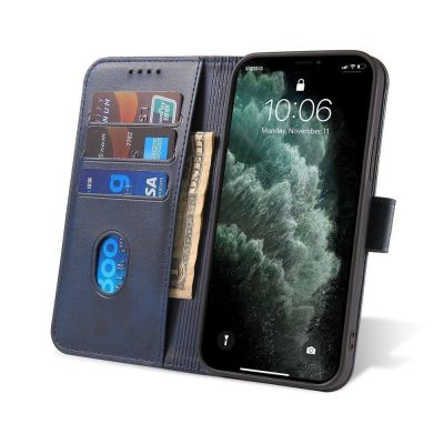 6. Magnet Case elegant case cover with a flap and stand function for Samsung Galaxy A03s (166.5) blue