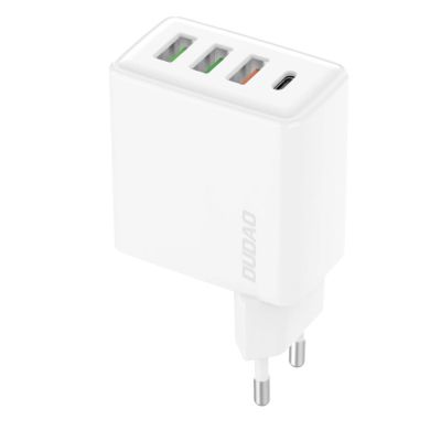 Dudao A5HEU 3xUSB-A 1xUSB-C PD 20W QC3.0 18W+ 2x12W wall charger - white