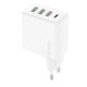 Dudao A5HEU 3xUSB-A 1xUSB-C PD 20W QC3.0 18W+ 2x12W wall charger - white