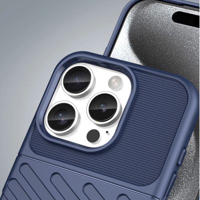 7. Thunder Case for iPhone 16 Pro Silicone Case - Blue