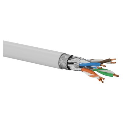 Q-LANTEC S/FTP cat.6A network cable, twisted pair, LSOH, Dca 4x2x23 AWG, 10Gb/s, gray, 500m (KIS6ALSOH500DQ)