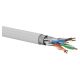 Q-LANTEC S/FTP cat.6A network cable, twisted pair, LSOH, Dca 4x2x23 AWG, 10Gb/s, gray, 500m (KIS6ALSOH500DQ)