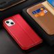 9. Dux Ducis Hivo Leather Flip Cover Genuine Leather Wallet for Cards and Documents iPhone 14 Plus Brown