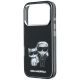 6. Karl Lagerfeld IML Karl&Choupette Bodies Sketch Print MagSafe Case for iPhone 17 Pro Max / 18 Pro Max - Black