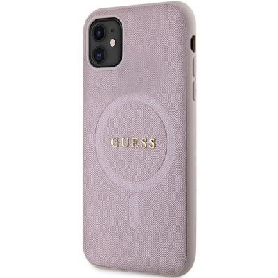 2. Guess GUHMN61PSAHMCP case for iPhone 11 / Xr - pink Saffiano MagSafe