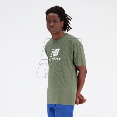 8. New Balance Essentials Stacked Logo CO DON M T-shirt MT31541DON