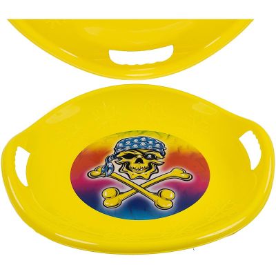 2. UFO SNOW SAUCER, YELLOW, PROFILED, R.M