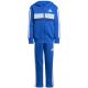 2. adidas Seasonal Essentials Tiberio 3-Stripes Fleece Tracksuit for Kids Blue JC7488