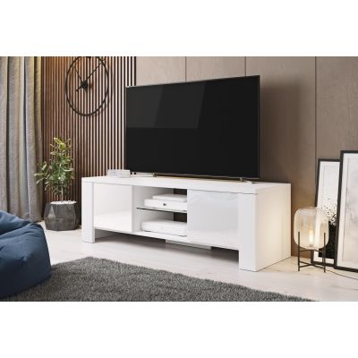 3. TV cabinet WEST 42/130/42 white/gloss white