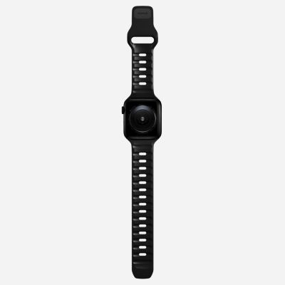 8. Nomad Sport Strap Band Black Aluminum, Rubber