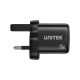 18. UNITEK 2X GAN WALL CHARGER USB-C & USB-A 20W BLACK