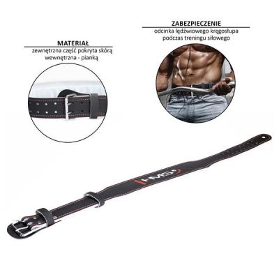 3. HMS black PA3778 strength training belt size XXL