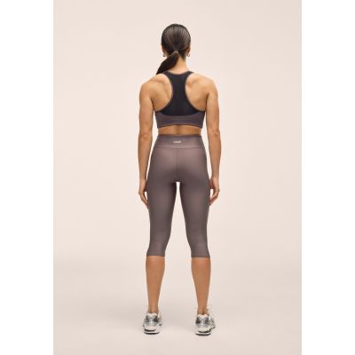 2. CASALL Women's Capri Slit Regular Waist Tights Training Leggings Gray