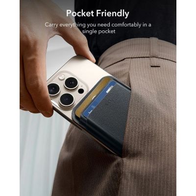 5. ESR Classic RFID Magnetic Wallet MagSafe for Phone - Black