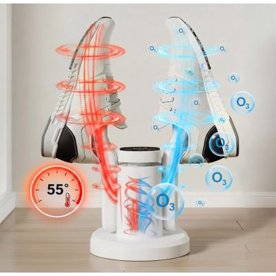 15. MEDIA-TECH SHOE DRYER WITH OZONE DISINFECTION (WHITE) SHOE DRYER OZONE PRO+ MT6539W