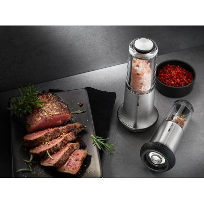 3. GEFU 34627 Rotary Grater Black, Stainless Steel, Transparent