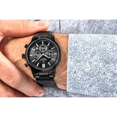 5. Men's Watch Giewont Chronograph Sapphire Black GW8510-B2