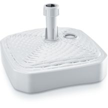 SQUARE UMBRELLA BASE RATTAN WHITE