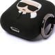 5. Karl Lagerfeld Silicone Ikonik Case for AirPods 1/2 - Black
