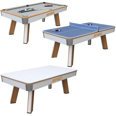 9. 3-in-1 MULTIGIER TABLE BILLIARDS TABLE TENNIS DINING TABLE UNIVERSAL 213.4x111.8x81.2CM ENERO