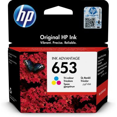 HP ink color HP 653, HP653=3YM74AE, 200 pages