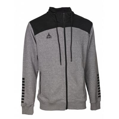 Select Oxford Zip Hoodie U T26-01811 gray/black