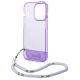 6. Guess GUHCP14LHGCOHU iPhone 14 Pro 6.1" purple/purple hardcase Translucent Pearl Strap