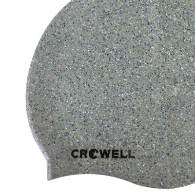 6. Crowell Recycling Pearl Silicone Swim Cap Silver Color 2