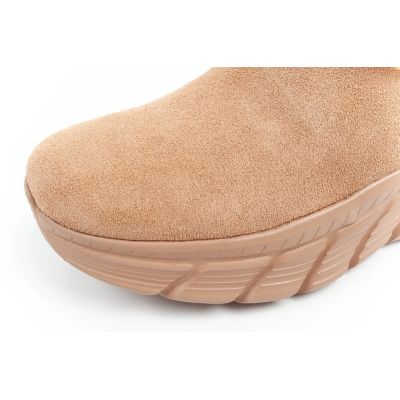 15. Skechers women's winter boots, insulated leather ankle boots, brown