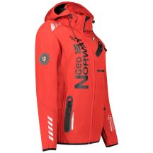 Geographical Norway Reine Red/Black LADY 007 Women's Hooded Softshell Jacket (WU8187F/GNO-RED-BLACK)/WU8088