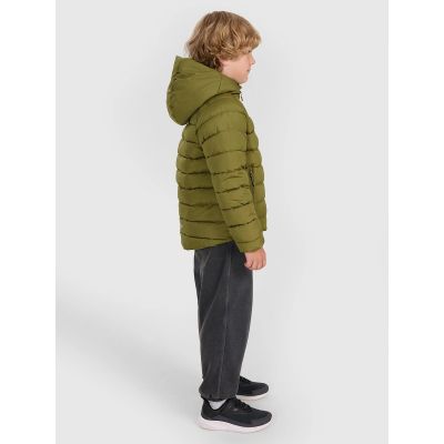 7. Boy's double-sided down jacket with synthetic filling 4F 4FJRAW25TDJAM0790-43S