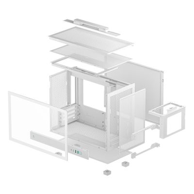 10. DeepCool CH160 PLUS WH Small Form Factor (SFF) White
