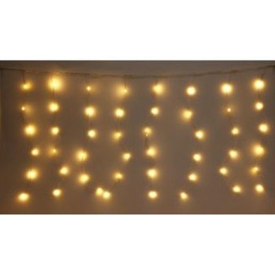 40. CHRISTMAS TREE LIGHTS LIGHT CURTAIN OUTSIDE/INSIDE 240 LED 600X60CM WITH REMOTE CONTROL WARM WHITE