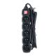 8. ESPERANZA POWER STRIP 5 OUTLETS 3M SWITCH BLACK ELK215K