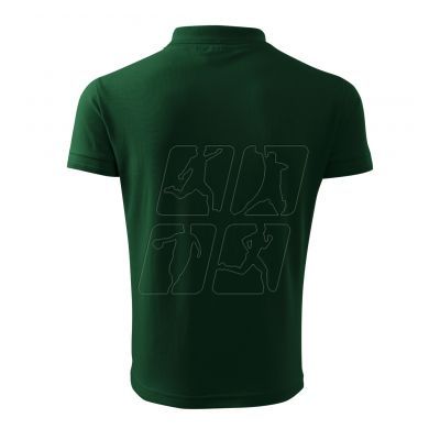 3. Malfini Pique Polo M MLI-203D3 dark green polo shirt